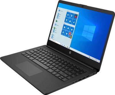 Ноутбук HP 14s-fq0023ur Athlon Silver 3050U 4Gb SSD256Gb AMD Radeon 14" TN HD (1366x768) Windows 10 Home black WiFi BT Cam
