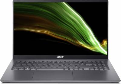 Ноутбук Acer Swift X SFX16-51G-51QA Core i5 11320H 8Gb SSD512Gb NVIDIA GeForce RTX 3050 4Gb 16" IPS FHD (1920x1080) Eshell grey WiFi BT Cam (NX.AYKER.004)