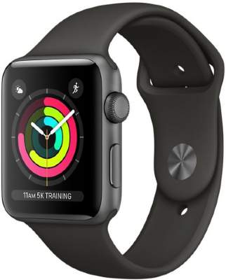 Часы Apple Watch Series 3 38mm Space Gray Aluminum Case with Gray Sport Band