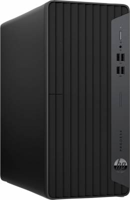 ПК HP ProDesk 400 G7 MT i3 10100 (3.6) 8Gb SSD256Gb UHDG 630 DVDRW Windows 10 Professional 64 GbitEth kb мышь клавиатура черный (11M76EA)