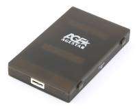 Внешний корпус для HDD/SSD AgeStar 3UBCP1-6G SATA пластик черный 2.5&quot;