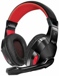 Наушники с микрофоном Sven AP-G857MV черный/красный 2.2м мониторные оголовье