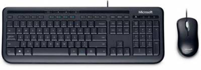 Клавиатура + мышь Microsoft Wired 600 клав:черный мышь:черный USB Multimedia (АРВ-00034)