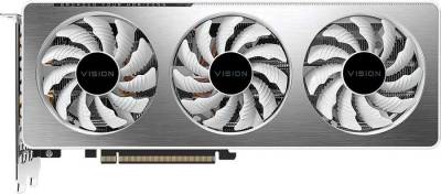 Видеокарта Gigabyte PCI-E 4.0 GV-N306TVISION OC-8GD 2.0 LHR NVIDIA GeForce RTX 3060Ti 8Gb 256bit GDDR6 1755/14000 HDMIx2 DPx2 HDCP Ret