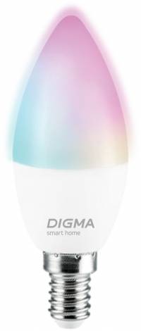 Умная лампа Digma DiLight F1 E14 5Вт 470lm Wi-Fi (DLF1E14)