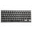 Клавиатура Оклик 835S серый/черный USB беспроводная BT/Radio slim Multimedia (1696467)
