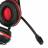 Наушники с микрофоном Оклик HS-L200 черный/красный 2.2м накладные оголовье (359484)