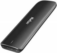 Накопитель SSD Netac USB-C 500Gb NT01ZX-500G-32BK ZX 1.8&quot; черный