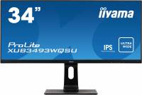 Монитор Iiyama 34&quot; ProLite XUB3493WQSU-B1 черный IPS LED 4ms 21:9 HDMI M/M матовая HAS Piv 1000:1 400cd 178гр/178гр 3440x1440 DP UW USB 9.5кг