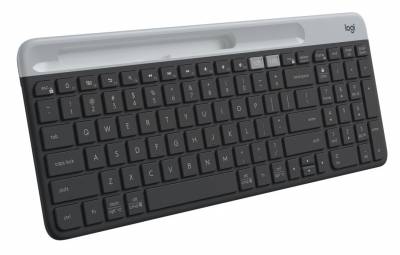 Клавиатура Logitech K580 черный/серый USB беспроводная BT/Radio (920-009275)