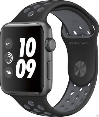 Apple Watch Series 2 Nike+ 42mm Space Gray Aluminum Case with Black/Cool Gray Nike Sport Band
