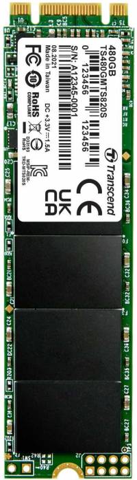 Накопитель SSD Transcend SATA-III 480GB TS480GMTS820S 820S M.2 2280 0.3 DWPD