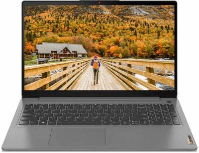 Ноутбук Lenovo IdeaPad 3 15ITL6 Core i3 1115G4 4Gb SSD256Gb Intel UHD Graphics 15.6" IPS FHD (1920x1080) noOS grey WiFi BT Cam (82H8005FRK)