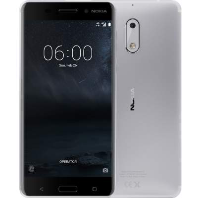Смартфон Nokia 6 32GB Silver (Серебристый)