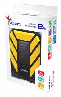 Жесткий диск A-Data USB 3.1 2Tb AHD710P-2TU31-CYL HD710Pro DashDrive Durable 2.5&quot; черный/желтый