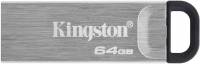 Флеш Диск Kingston 64GB DataTraveler Kyson DTKN/64GB USB3.2 серебристый/черный