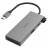 Разветвитель USB-C Hama H-200110 6порт. серый (00200110)
