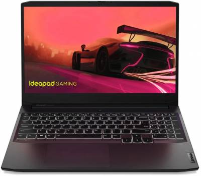 Ноутбук Lenovo IP Gaming 3 15IHU6 Core i7 11370H 8Gb SSD512Gb NVIDIA GeForce RTX 3050 4Gb 15.6" FHD (1920x1080) noOS black WiFi BT Cam (82K10025RK)