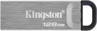 Флеш Диск Kingston 128Gb DataTraveler Kyson DTKN/128GB USB3.1 серебристый/черный