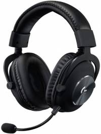 Наушники с микрофоном Logitech G Pro X черный 2м накладные оголовье (981-000818)