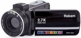 Видеокамера Rekam DVC-560 черный IS el 3&quot; 2.7K SDHC Flash/Flash