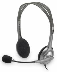 Наушники с микрофоном Logitech Stereo H110 серебристый 1.8м накладные оголовье (981-000271)