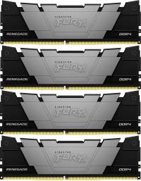 Память DDR4 4x16GB 3200MHz Kingston KF432C16RB12K4/64 Fury Renegade Black RTL Gaming PC4-25600 CL16 DIMM 288-pin 1.35В dual rank с радиатором Ret