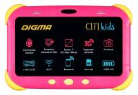 Планшет Digma CITI Kids MT8321 (1.3) 4C RAM2Gb ROM32Gb 7&quot; IPS 1024x600 3G Android 9.0 розовый 2Mpix 0.3Mpix BT WiFi Touch microSDHC 64Gb minUSB 2800mAh