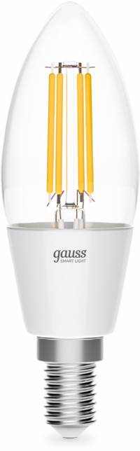 Умная лампа Gauss Smart Home C35 E14 4.5Вт 495lm Wi-Fi (1250112)