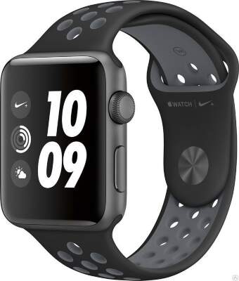 Apple Watch Series 2 Nike+ 38mm Space Gray Aluminum Case with Black/Cool Gray Nike Sport Band
