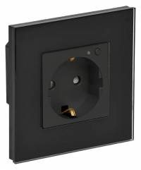 Умная розетка IEK iTEQ SMART Wi-Fi черный (IT-R16SFWBG-K02)