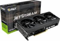 Видеокарта Palit PCI-E 4.0 RTX4060Ti JETSTREAM NVIDIA GeForce RTX 4060TI 16Gb 128bit GDDR6 2310/18000 HDMIx1 DPx3 HDCP Ret