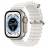 Apple Watch Ultra GPS + Cellular 49mm Titanium Case with White Ocean Band (корпус из титана, ремешок Ocean белого цвета)