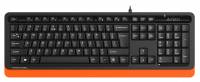 Клавиатура A4Tech Fstyler FKS10 черный/оранжевый USB (FKS10 ORANGE)