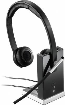 Наушники с микрофоном Logitech H820e DUAL черный накладные Radio оголовье (981-000517)
