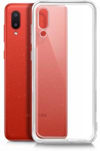 Чехол (клип-кейс) BoraSCO для Samsung Galaxy A02 прозрачный (39905)