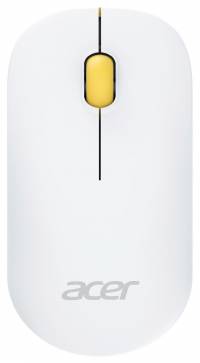 Мышь Acer OMR200 желтый оптическая (1200dpi) беспроводная USB для ноутбука (2but)