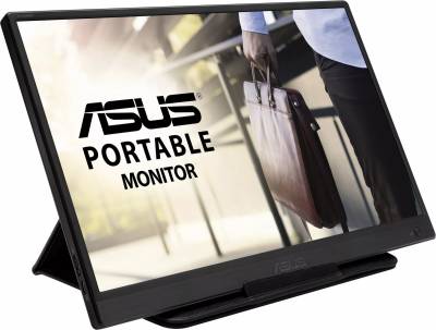 Монитор Asus 15.6" Portable MB165B черный TN LED 10ms 16:9 матовая 220cd 90гр/65гр 1366x768 HD READY USB 0.78кг
