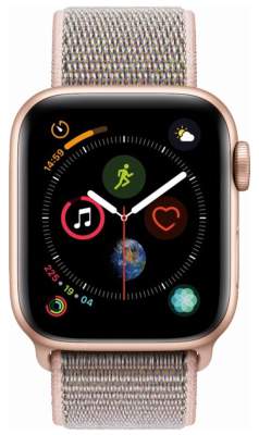 Часы Apple Watch Series 4 GPS 44mm Gold Aluminum Case with Pink Sand Sport Loop