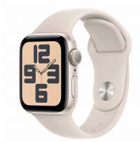 Часы Apple Watch SE 2023 GPS 44mm Starlight Aluminum Case with Sport Band Starlight (Сияющая звезда)
