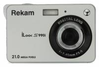 Фотоаппарат Rekam iLook S990i серебристый 21Mpix 2.7&quot; 720p SDHC/MMC CMOS IS el/Li-Ion