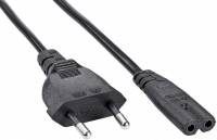 Кабель Premier 5-180 IEC C7 (2-pin) Евровилка 0.5м (5-180(0.5) 0.5) черный (Bulk)