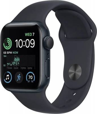 Часы Apple Watch SE 2022 GPS 40mm Midnight Aluminum Case with Sport Band Midnight (Тёмная ночь)