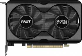 Видеокарта Palit PCI-E PA-GTX1650 GP OC 4G D6 NVIDIA GeForce GTX 1650 4096Mb 128 GDDR6 1410/12000 HDMIx1 DPx2 HDCP Ret
