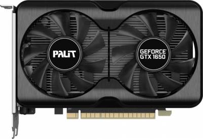 Видеокарта Palit PCI-E PA-GTX1650 GP OC 4G D6 NVIDIA GeForce GTX 1650 4Gb 128bit GDDR6 1410/12000 HDMIx1 DPx2 HDCP Ret