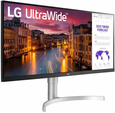 Монитор LG 34" UltraWide 34WN650 белый IPS LED 21:9 HDMI M/M матовая HAS 500cd 178гр/178гр 2560x1080 75Hz DP WQ 7.7кг