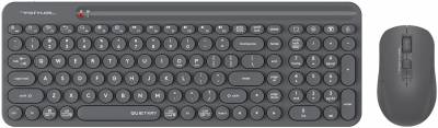 Клавиатура + мышь A4Tech Fstyler FG3300 Air клав:серый мышь:серый USB беспроводная slim Multimedia