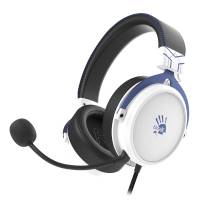 Наушники с микрофоном A4Tech Bloody M590i синий/белый 1м мониторные USB оголовье (M590I SPORTS NAVY)