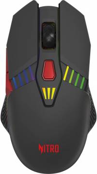 Мышь Acer Nitro OMR305 черный оптическая (3200dpi) беспроводная BT/Radio USB (6but)