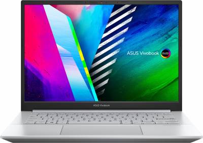 Ноутбук Asus Vivobook Pro 14 OLED M3401QA-KM113 Ryzen 5 5600H 8Gb SSD256Gb AMD Radeon 14" OLED 2.8K (2880x1800) noOS silver WiFi BT Cam